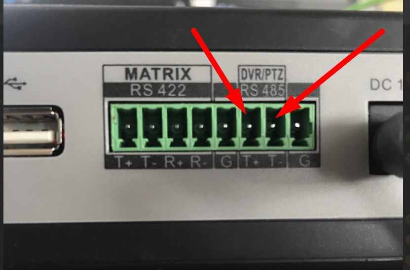 Подключаем камеру по RS-485 к клавиатуре