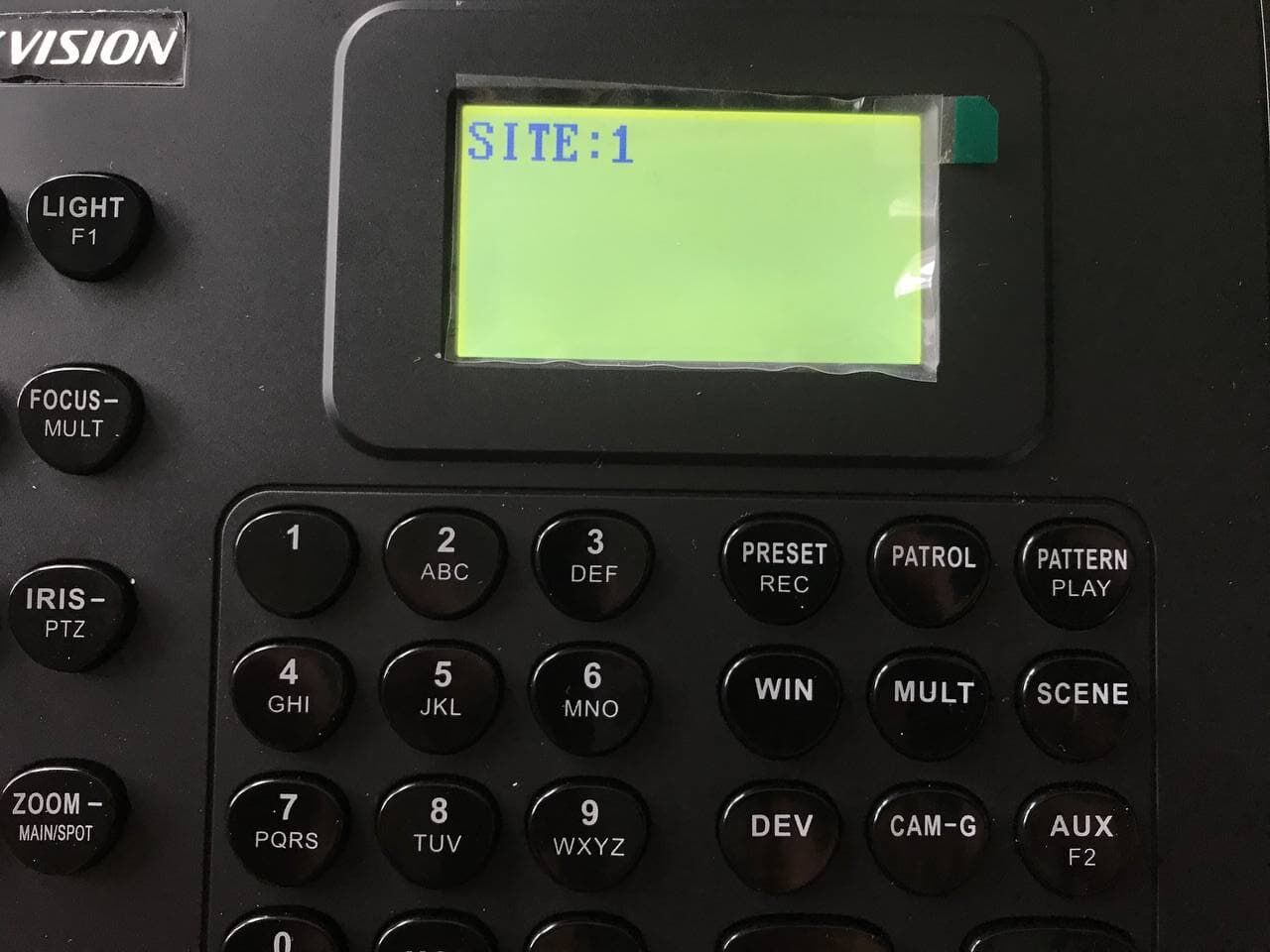 Выбор адреса PTZ камеры